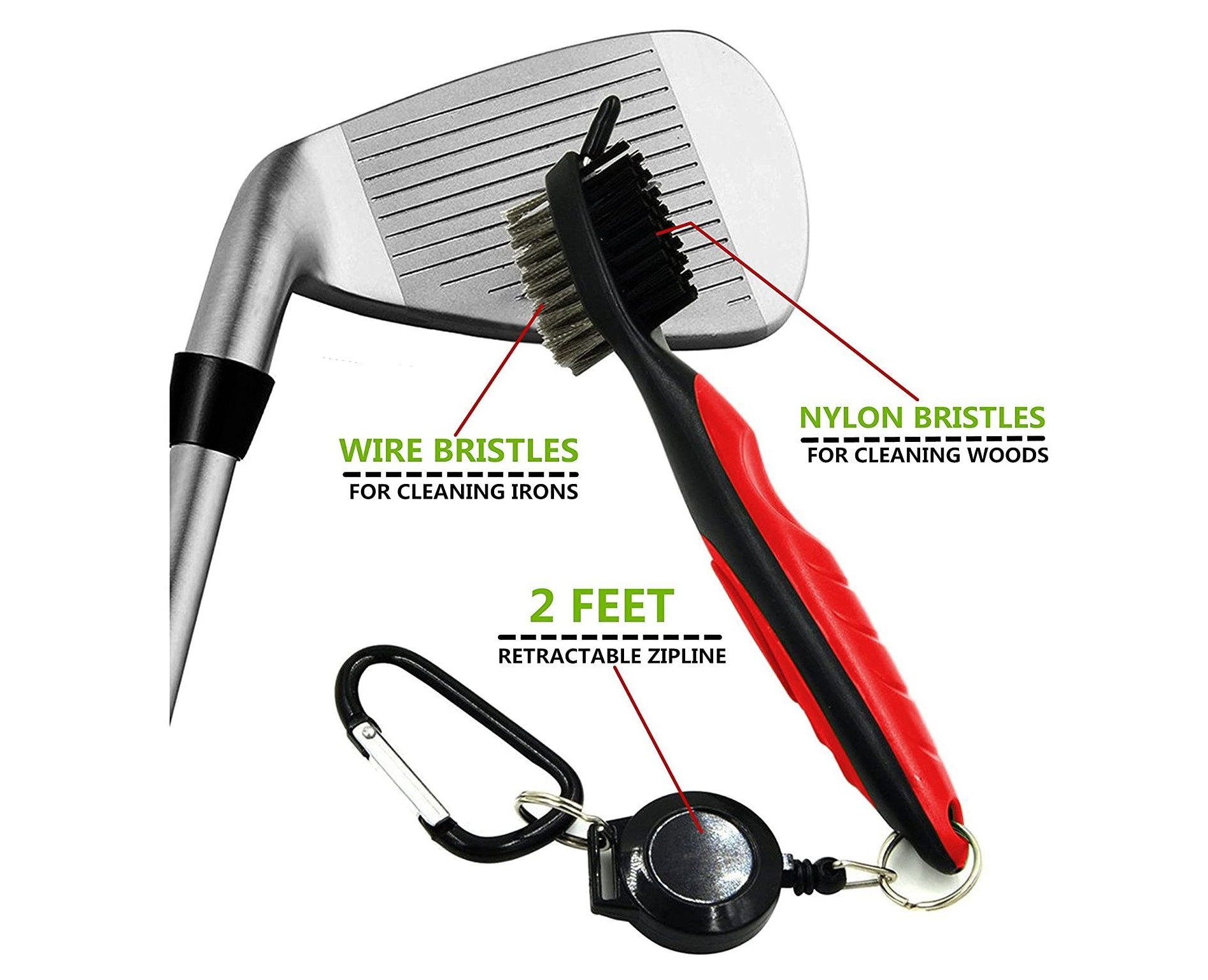 Golf Club Brush and Groove Cleaner The Aggressive Fade