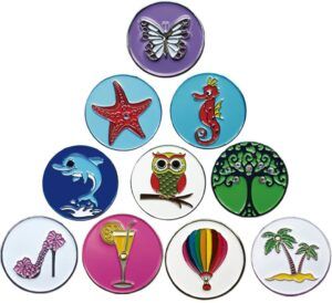 Ladies Golf Ball Markers