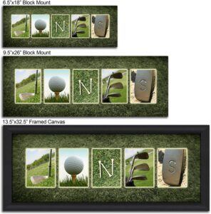 Personalized Golf Name Art