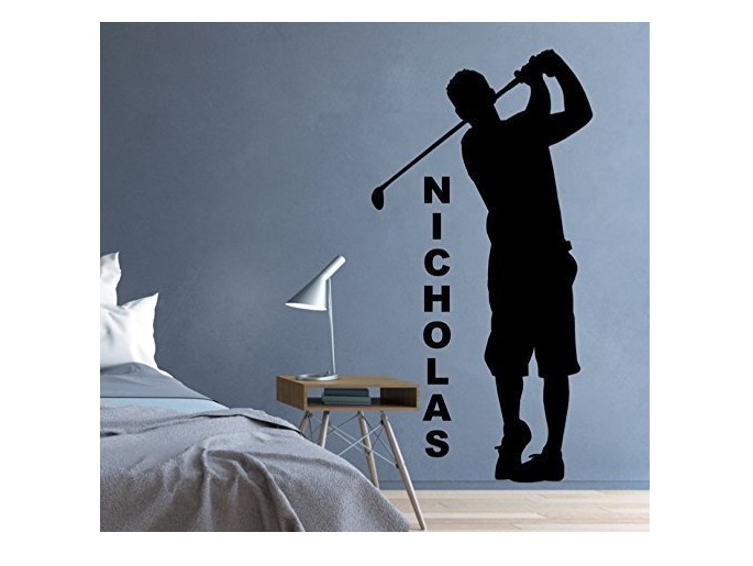 Personalized Golfer Wall Decal