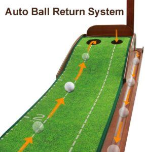 Putting Mat With Ball Return