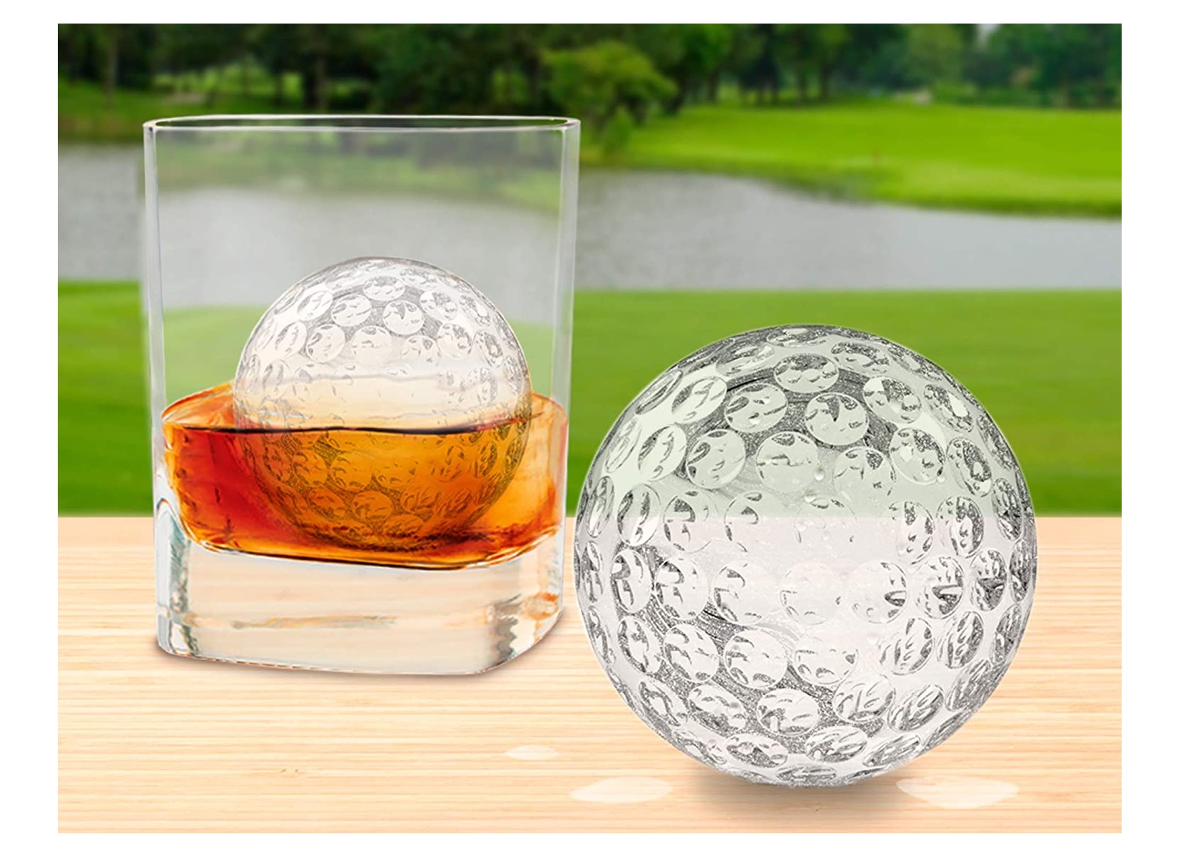 Golf Ball Ice Cube Molds - The Aggressive Fade