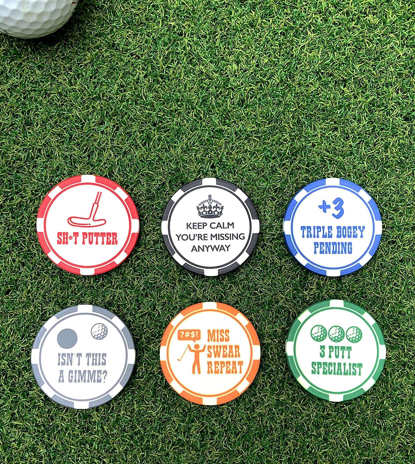 Funny Golf Ball Marker The Aggressive Fade